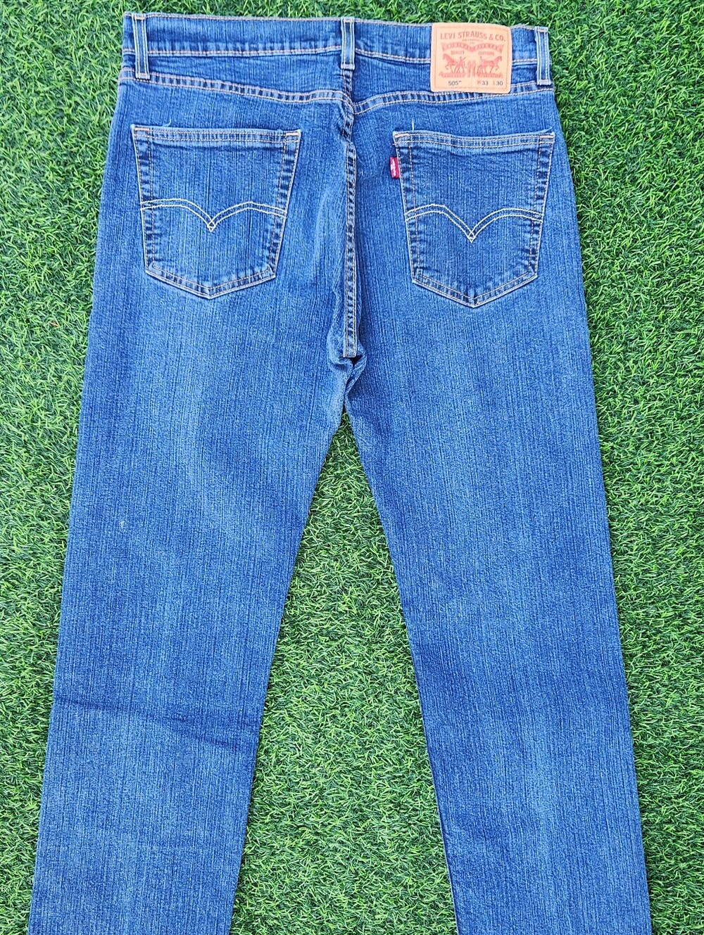 Levi's 505 Men's Blue Straight-Leg Jeans 33X30